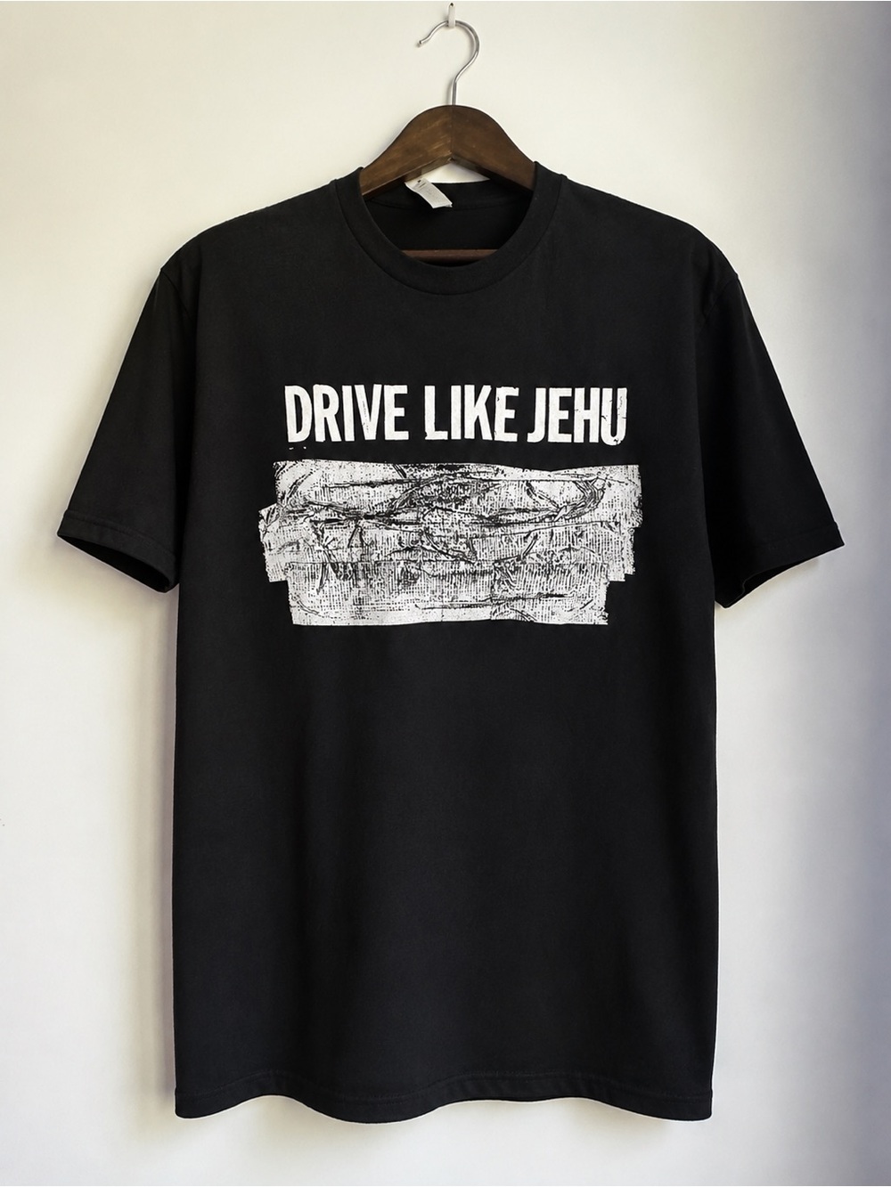 Next Level Apparel Black 'Drive Like Jehu' Graphic Tee XL NEW
